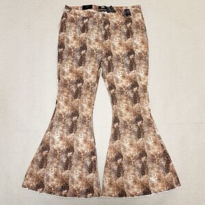 Lucky & Blessed Western Bell Bottom Jeans Sz 22 Snakeskin Cowgirl Rodeo NWT